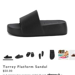 Yellowbox Torrey Flatform Sandal- Black